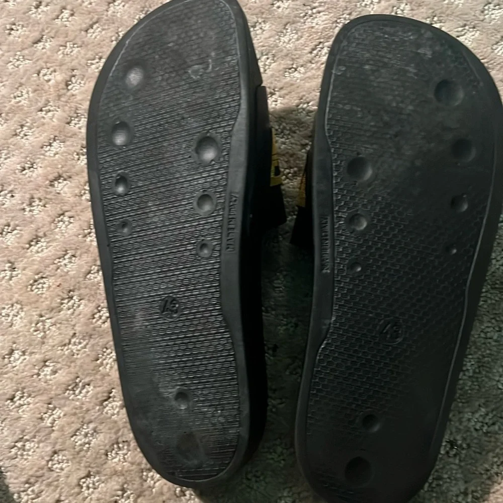 Off-White Men's Industrial Belt Logo Slide Sandals